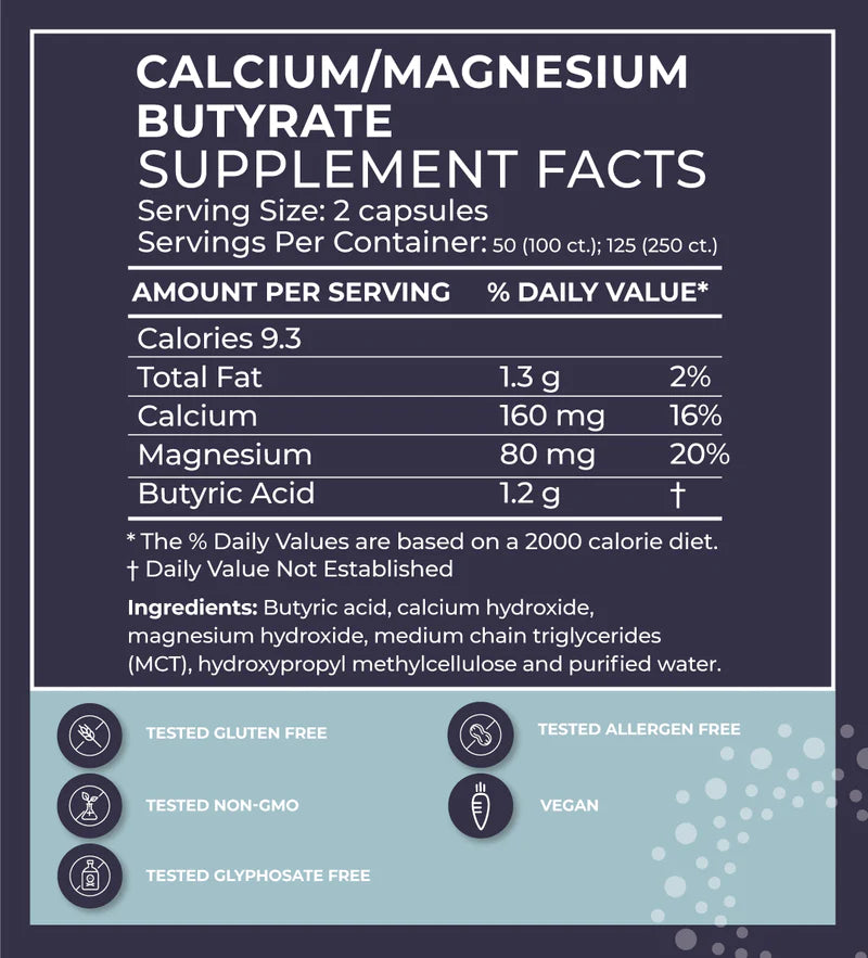 Calcium/Magnesium Butyrate - BodyBio