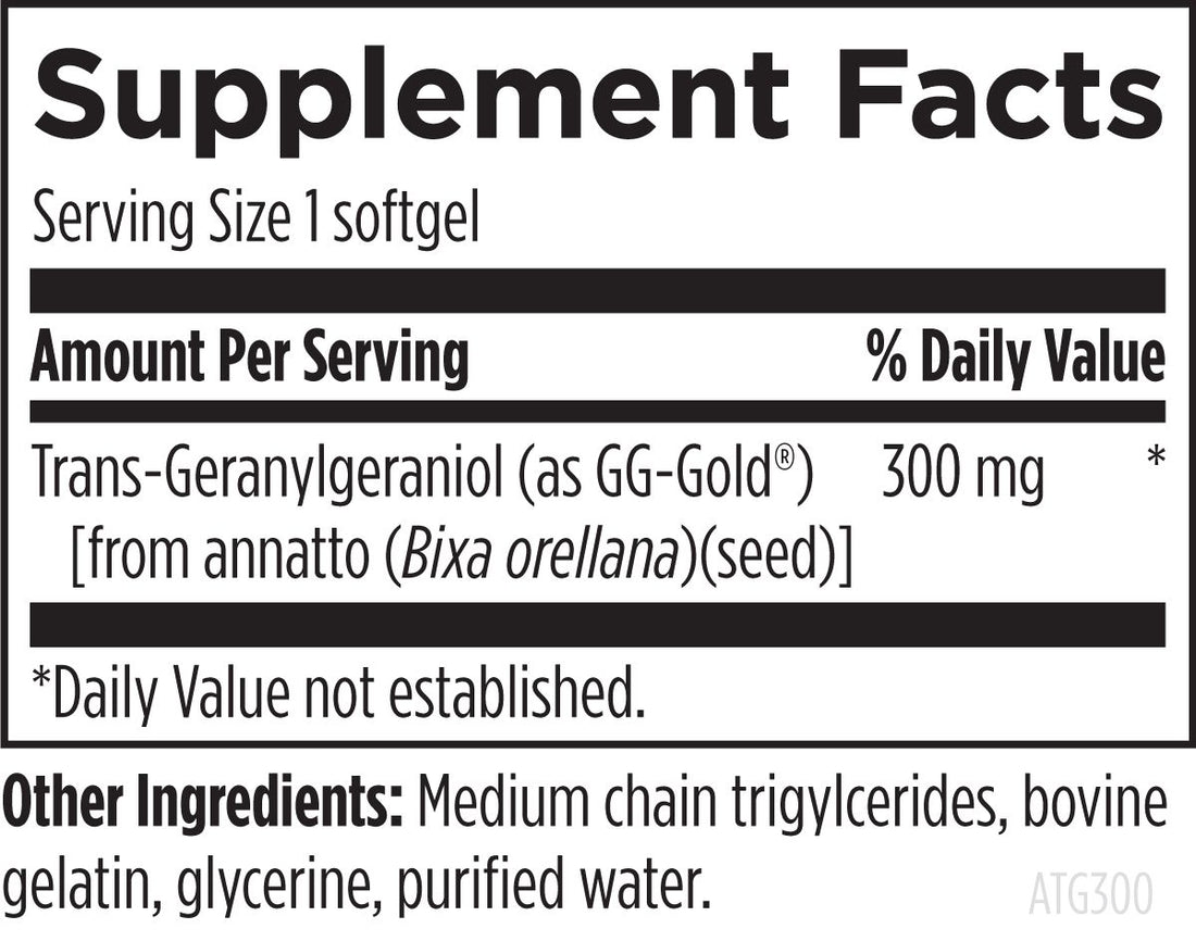 GeranylGeraniol - Annatto-GG™ 300 - Designs for Health